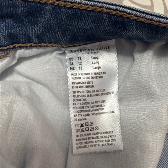 American Eagle Outfitters Women's Super High Ruse Jegging in Blue Size 12 Long - Picture 5 of 11